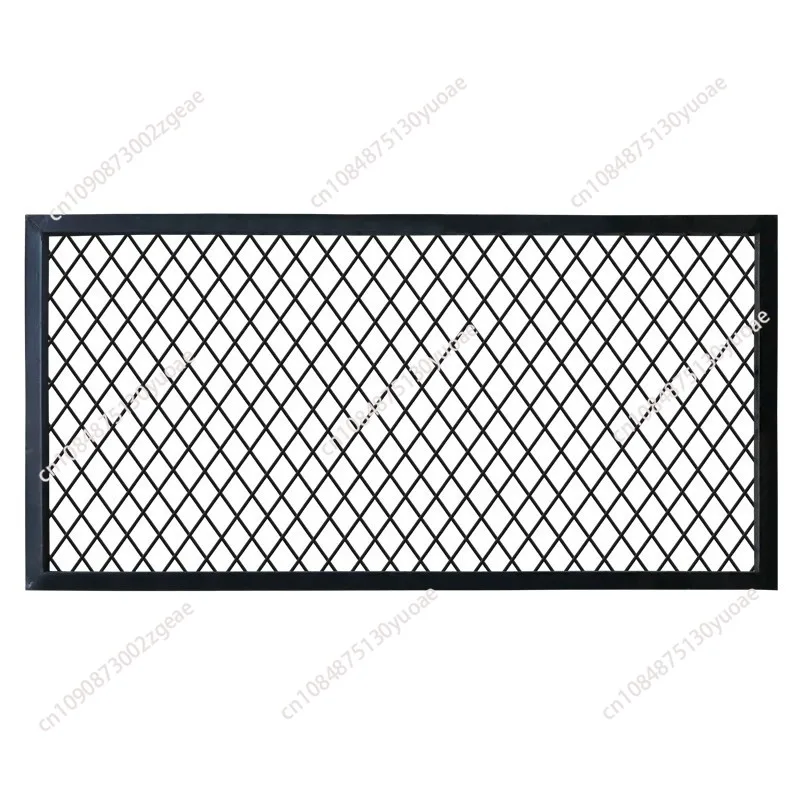 Wrought iron rhombus grid ceiling barbed wire mesh sheet metal mesh sheet screen partition background decorative wall