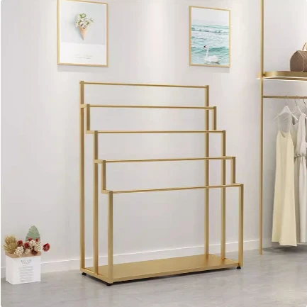 

Internet celebrity floor scarf display rack fabric sample display rack pants fabric multi-layer hanger display rack