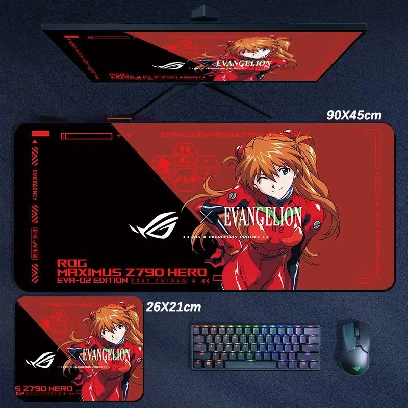 Asuka Kawaii Ins Japanese Mousepad Large Waterproof Anti-sli