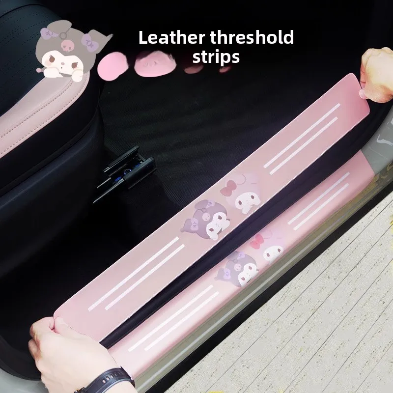 

Car Door Sill Scuff Plate Protector Entry Guard Cover External Car Door Threshold Decoration Trim