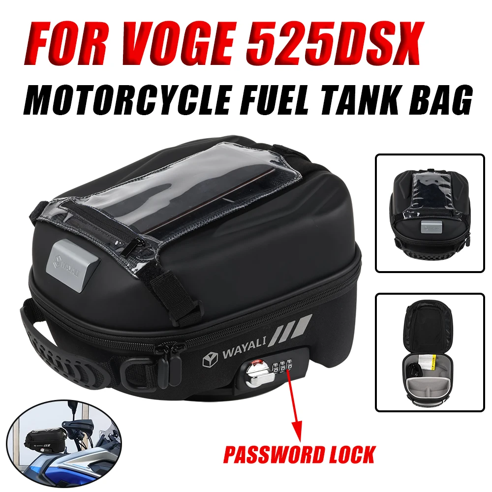 

Motorcycle Tank Bag Luggage Tanklock Racing For Loncin Voge 525DSX DS525X DSX 525 DSX Accessories Tank Front Bag Waterproof