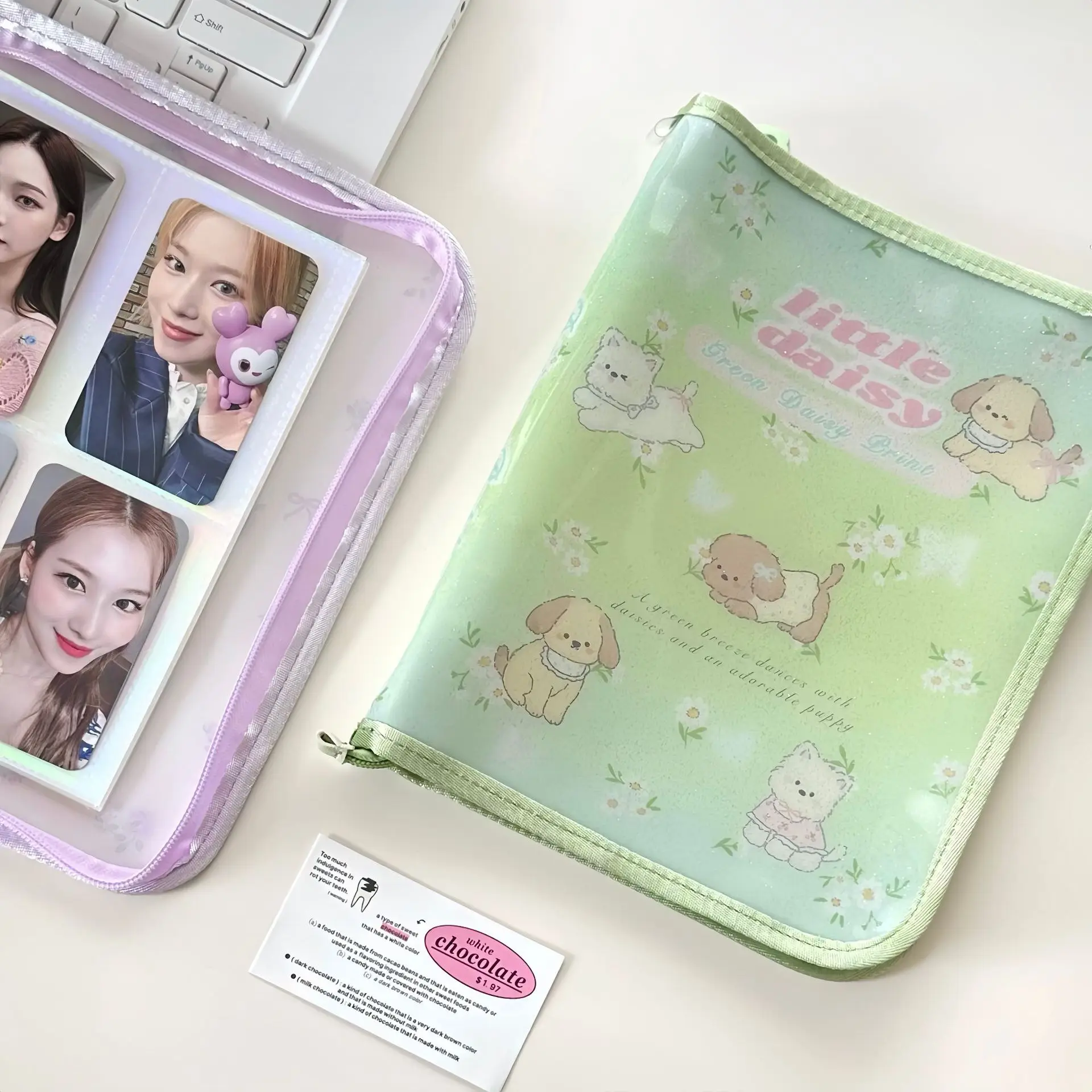 IFFVGX Kawaii A5 سستة الموثق حامل بطاقة الصور Kpop المعبود ألبوم الصور جمع كتاب القرطاسية المدرسية ألبوم الفقرة Fotos پوتوكاروداد باين أكثر #5