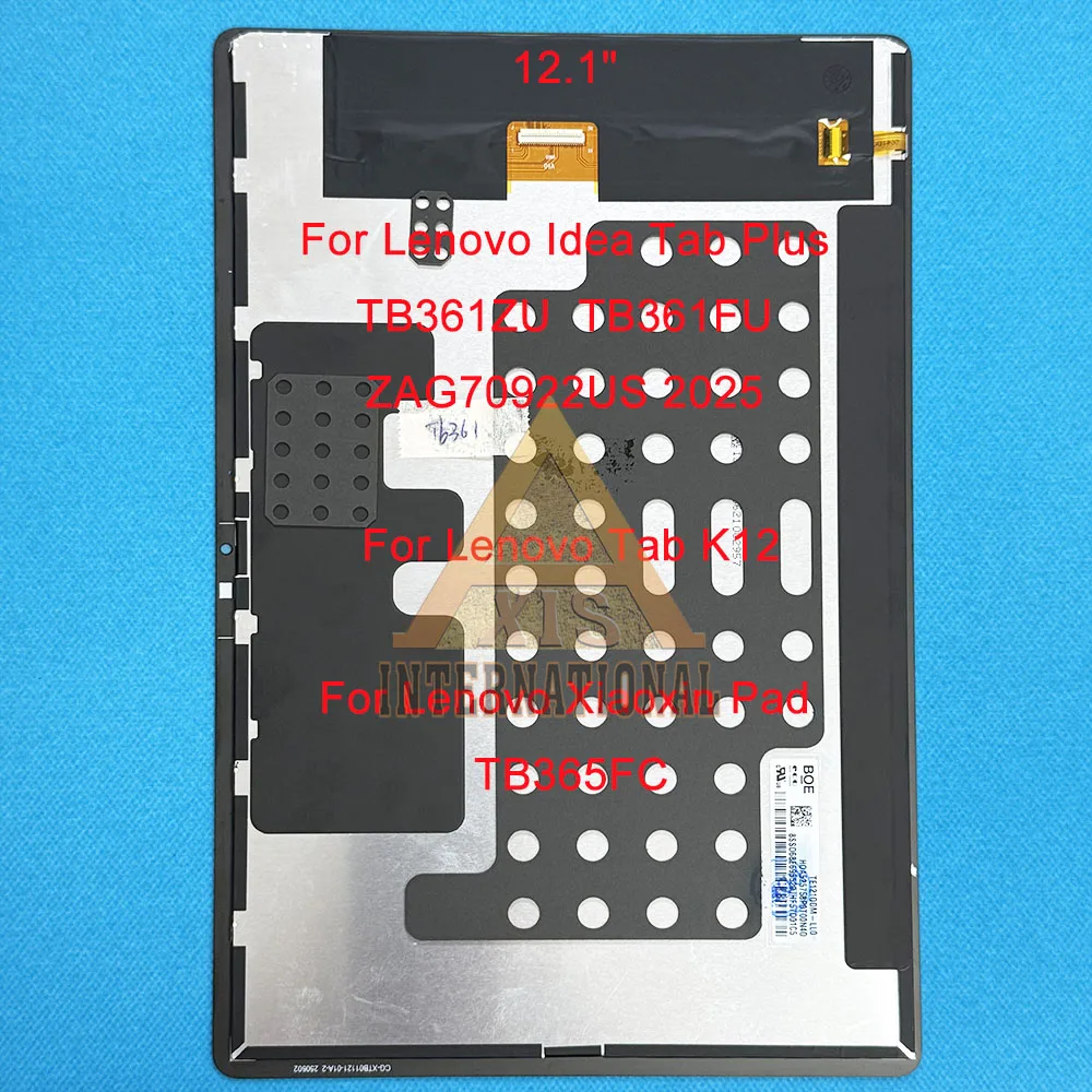 레노버 아이디어 탭 TB336 2025 / 탭 플러스 TB361 ZAG70922US / 탭 프로 TB373FU ZAE40142GR 2025용 정품 IPS LCD…