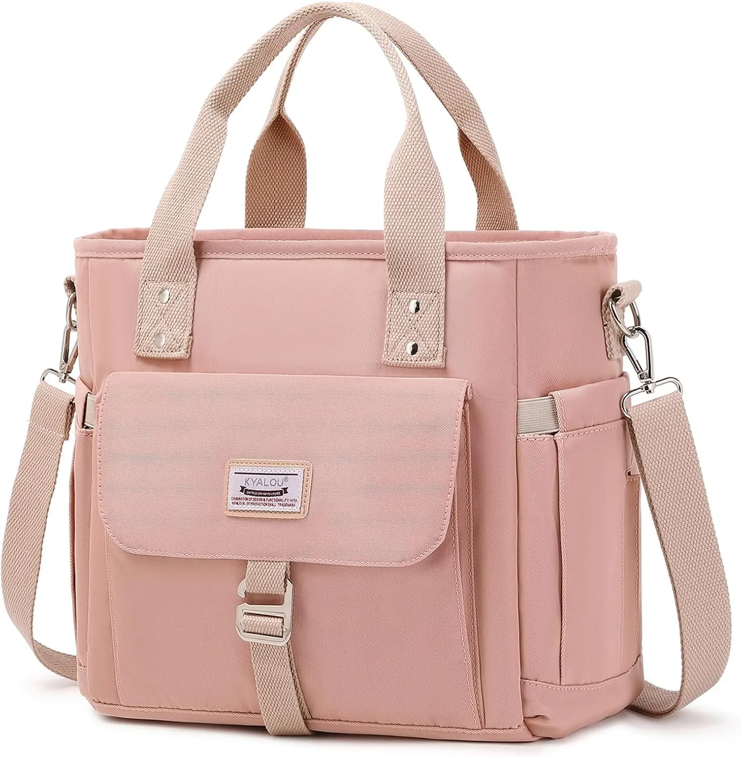 

Medium Tote Purse Bag for Women, Nurse Bag for Work, Teacher Tote Bag, Waterproof Nylon Crossbody Handbag