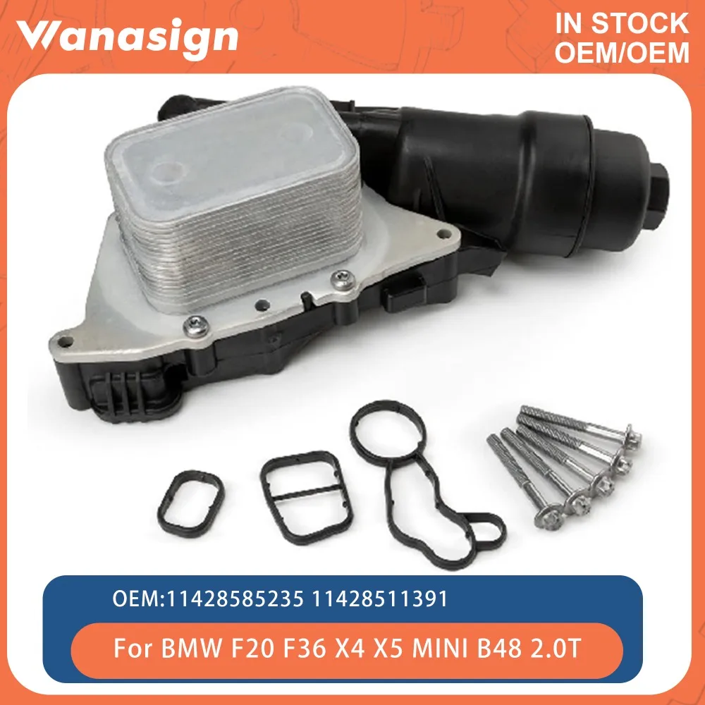 

Масляный радиатор двигателя в сборе для BMW 2 серии F45 F46 X1 F48 X2 F56 F55 F54 B48 D20 2.0L L4 GAS 11428511391