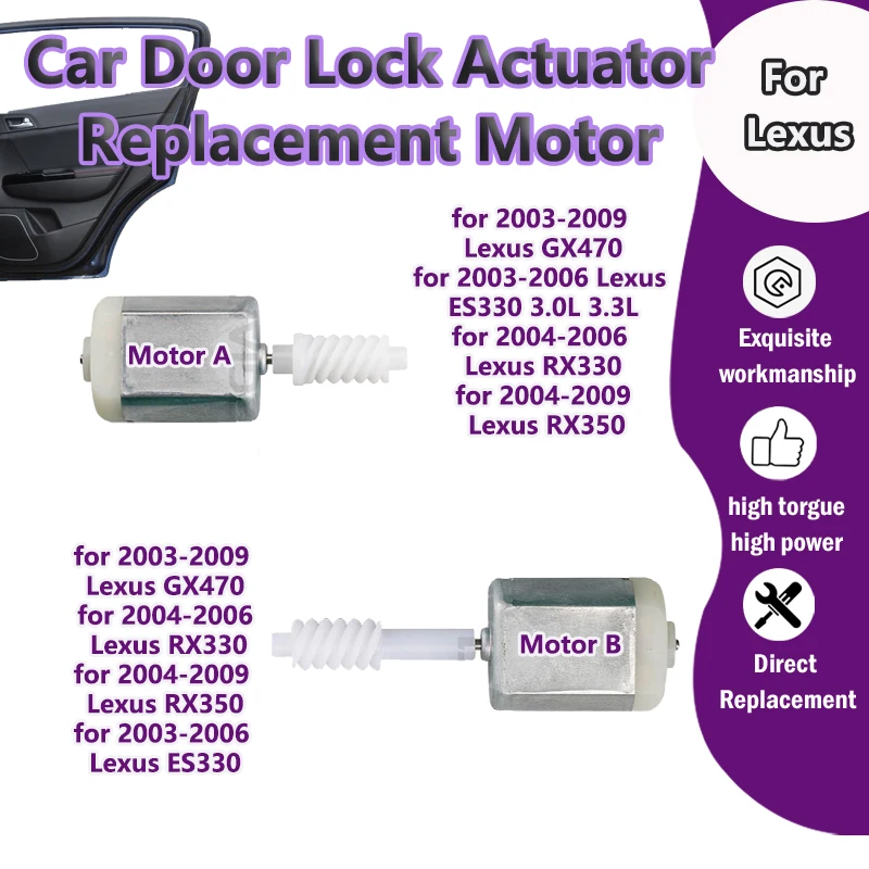

BN673409/FC-280SB-15240 For Lexus GX470/ES330 3.0L 3.3L/RX330/RX350 Car Door Lock Actuator Replacement Motor high torque tool