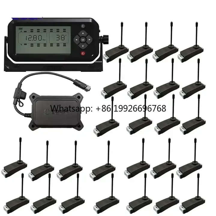 

Оптовая продажа беспроводной системы контроля давления в шинах (TPMS) для грузовиков с 18 встроенными датчиками, совместимой с до 26 шинами