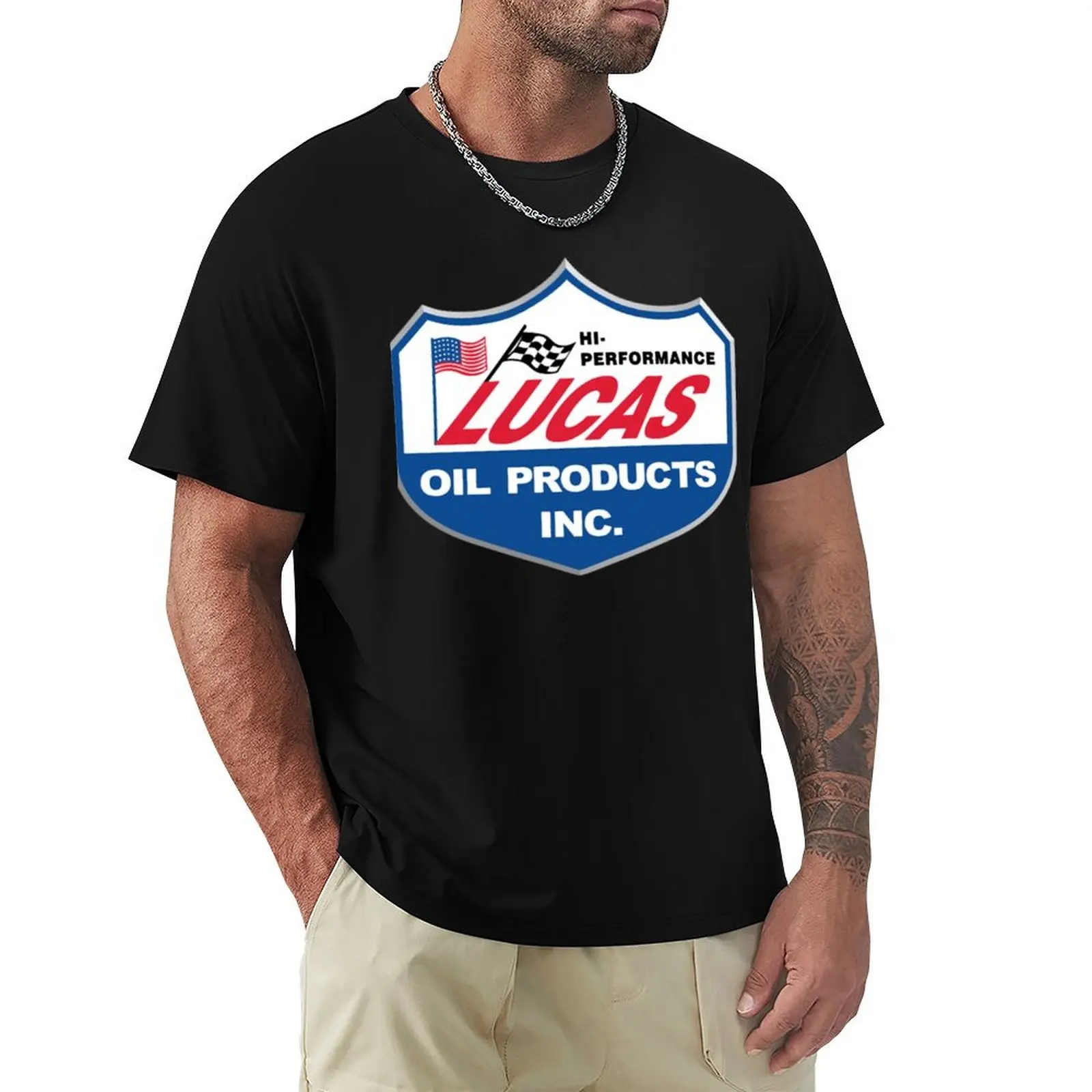 Lucas Oil Racing T-Shirt Fashion Casual Short Sleeve Top