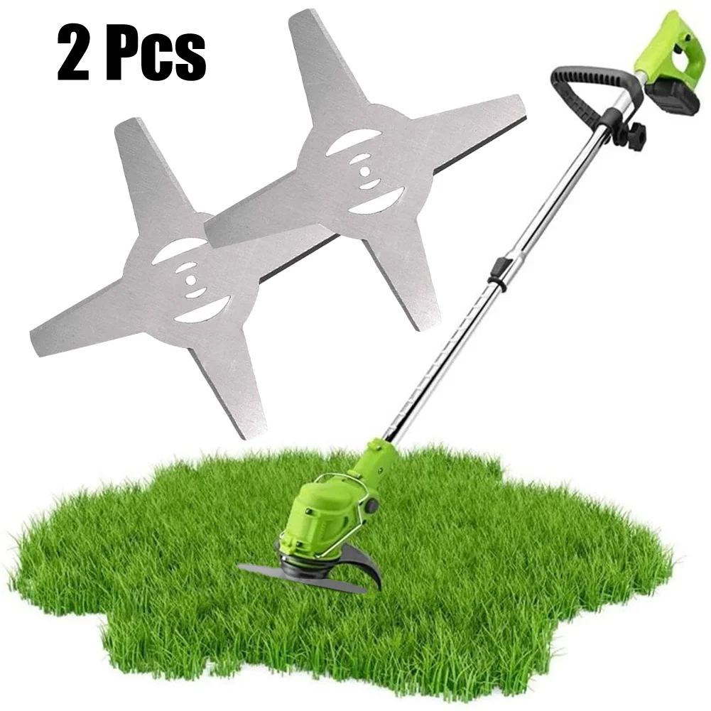 2/1PCS 150/200mm Metal Grass String Trimmer Head Blade Replacement Lawn Mower Saw Blades Fittings Electric Garden Power Tool