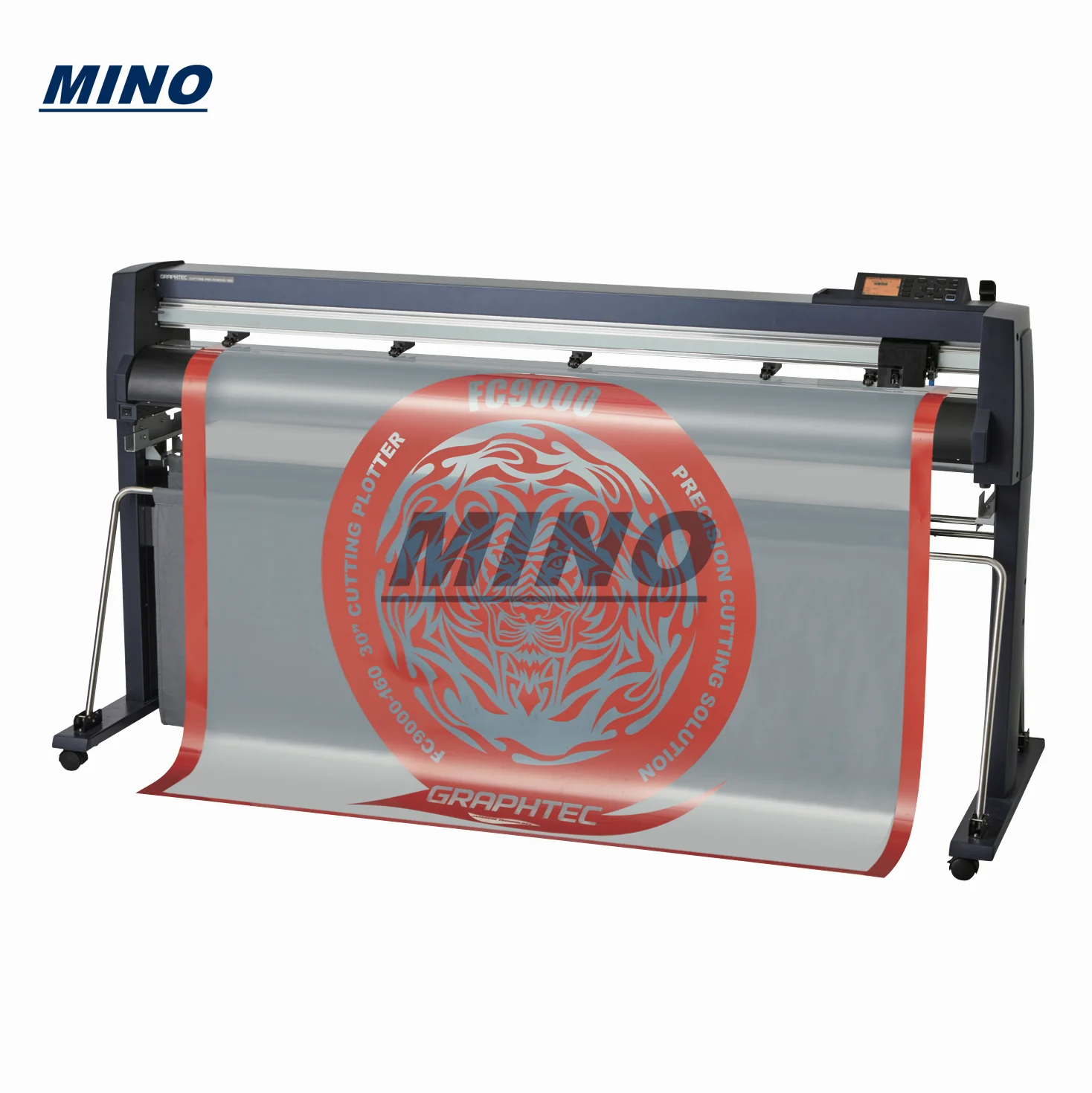 ماكينة قطع الراسمة الأصلية Graphtec FC9000-160 عالية الإنتاجية مع Baskest