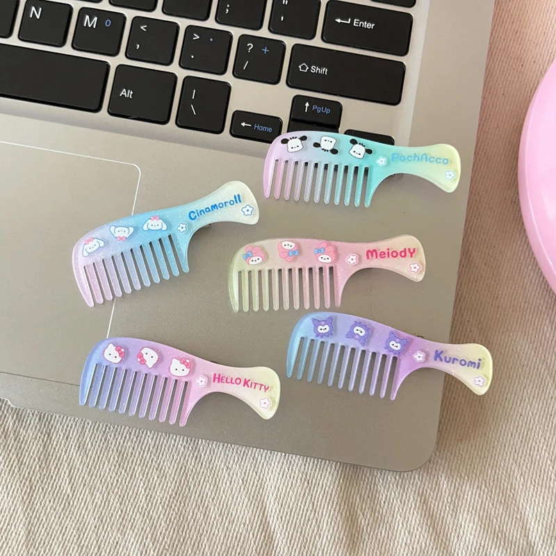 Creative Fashion Gradient Color Small Comb Hair Clip For Women Girls Cute Funny Sweet Duckbill Hair Clip Hair Accessories Gifts