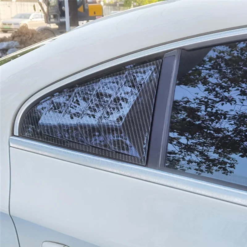 Fit For Volkswagen VW CC 2010 2011 2012 2013 2014-2018 Car Rear Louver Window Side Shutter Cover Trim Sticker Vent Scoop ABS