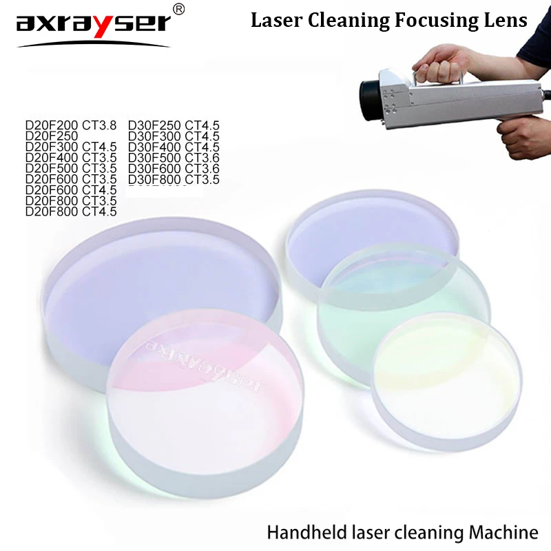 Laser Cleaning Focusing and Collimating Lenses D30 D20 F100 F200 F300 F400 F500 Rust Removing  Machine Optical Lenses