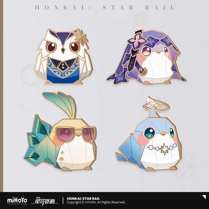 

miHoYo Game Official Honkai Star Rail Jimi Reception Room Series Metal Badge Black Swan Aventurine Robin Brooch Doujin Xmas Gift