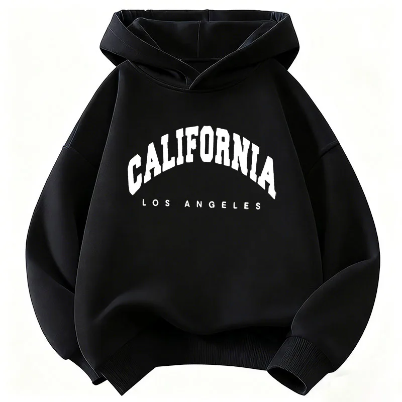 California Los Angeles Letter Printed Sweatshirt Kids Cat Children's Hoodie Fashion Hoody Casual Hoodies for Boys Girls Clothes