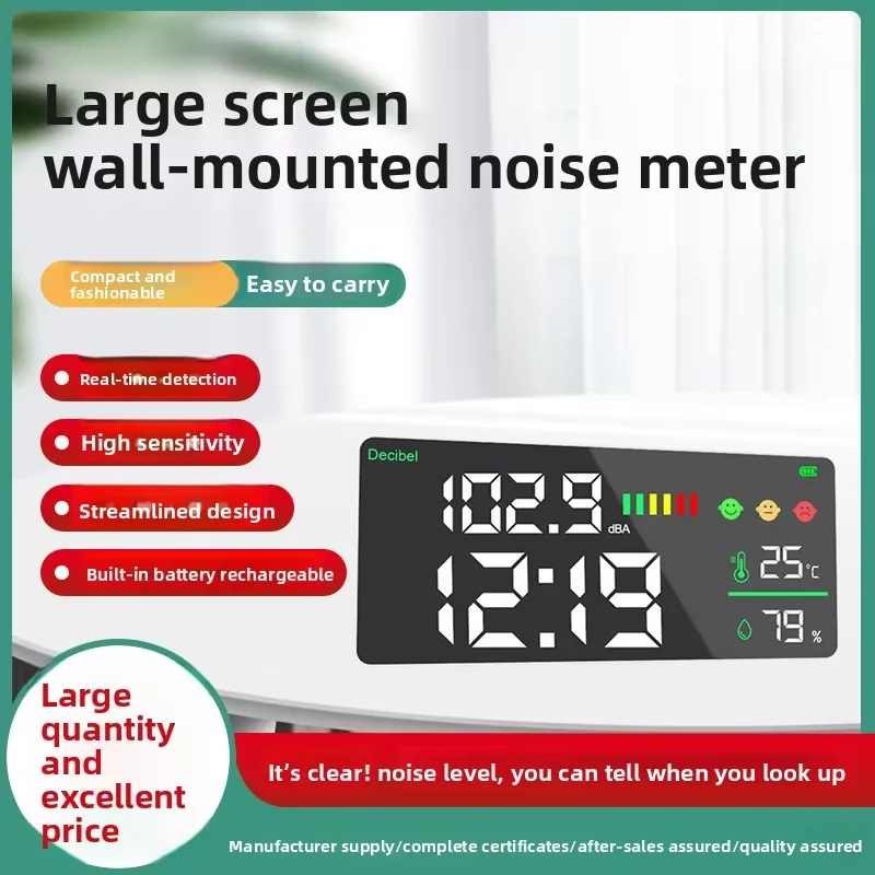 

New Arrival WiFi Sound Level Meter Decibel Detector LED Display Real Time Monitoring for Industrial and DIY Use