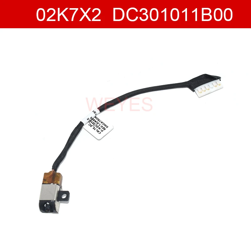 

For Dell Inspiron 15 5570 5575 17 5770 5775 P35E P35E001 CAL70 02K7X2 2K7X2 DC301011B00 DC Power Jack Cable Brand New