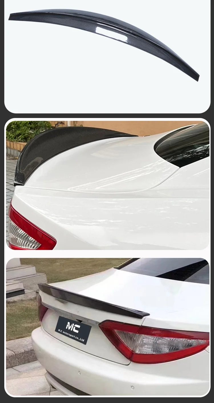 

For 2008-2015 Maserati GT4.2 Carbon Fiber Rear Wing, Fixed Wing, Rear Spoiler Car Body Kit