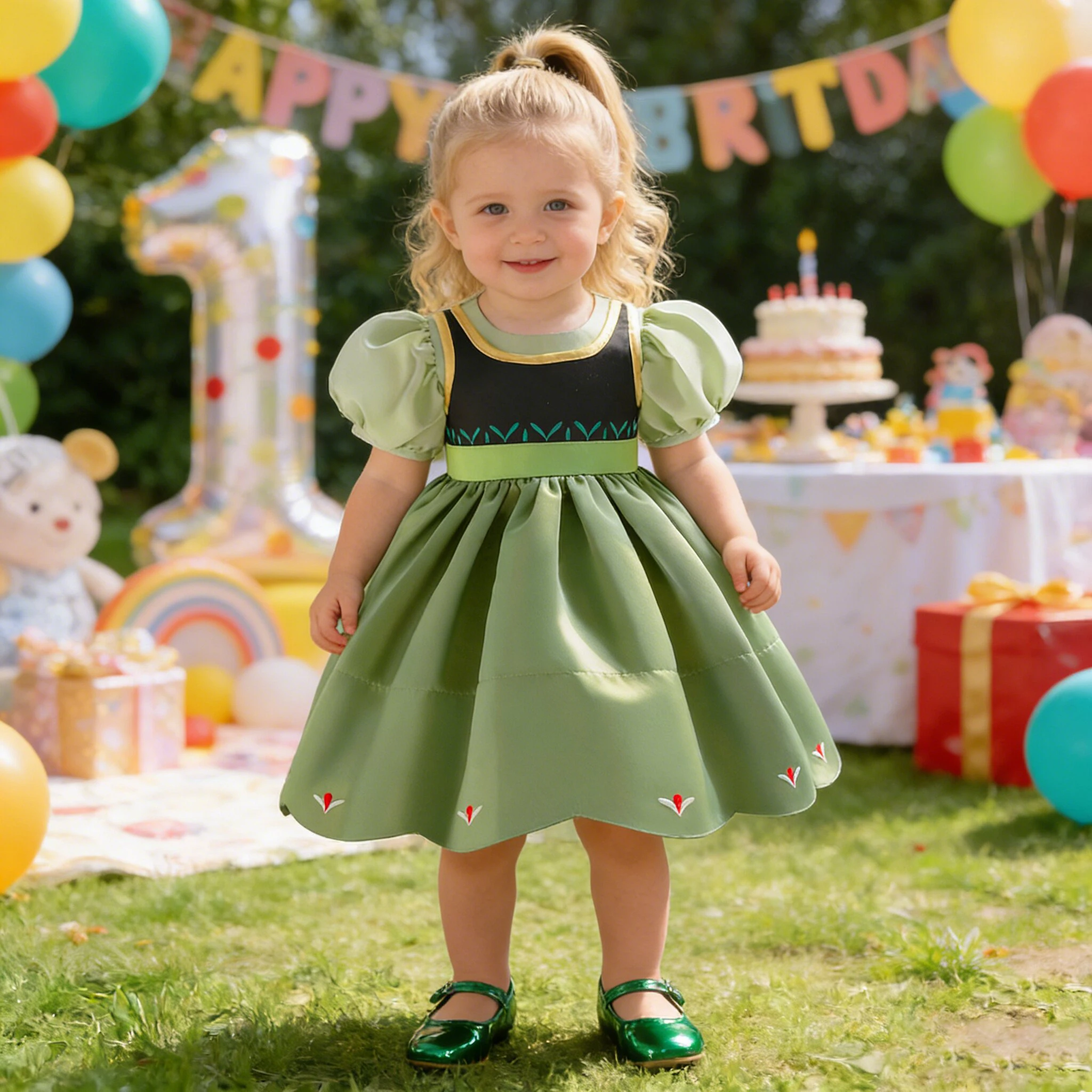 Elegant Wizard Princess Girls Dresses Toddler 1st Birthday Party Wedding Dresses for Girl Carnival Christmas Halloween Costumes