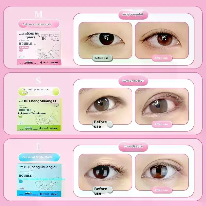 120pcs Invisible Double Eyelid Stickers - Waterproof Natura Long Lasting With Tool Transparent Eyelid Stickers