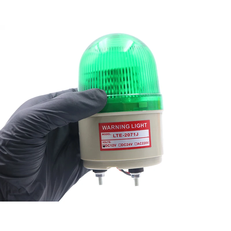 مصباح تحذير استروب 2071J مع bộزير - مصباح إشارة إنعام LED 12V/24V/220V لسلامة المركبات الصناعية