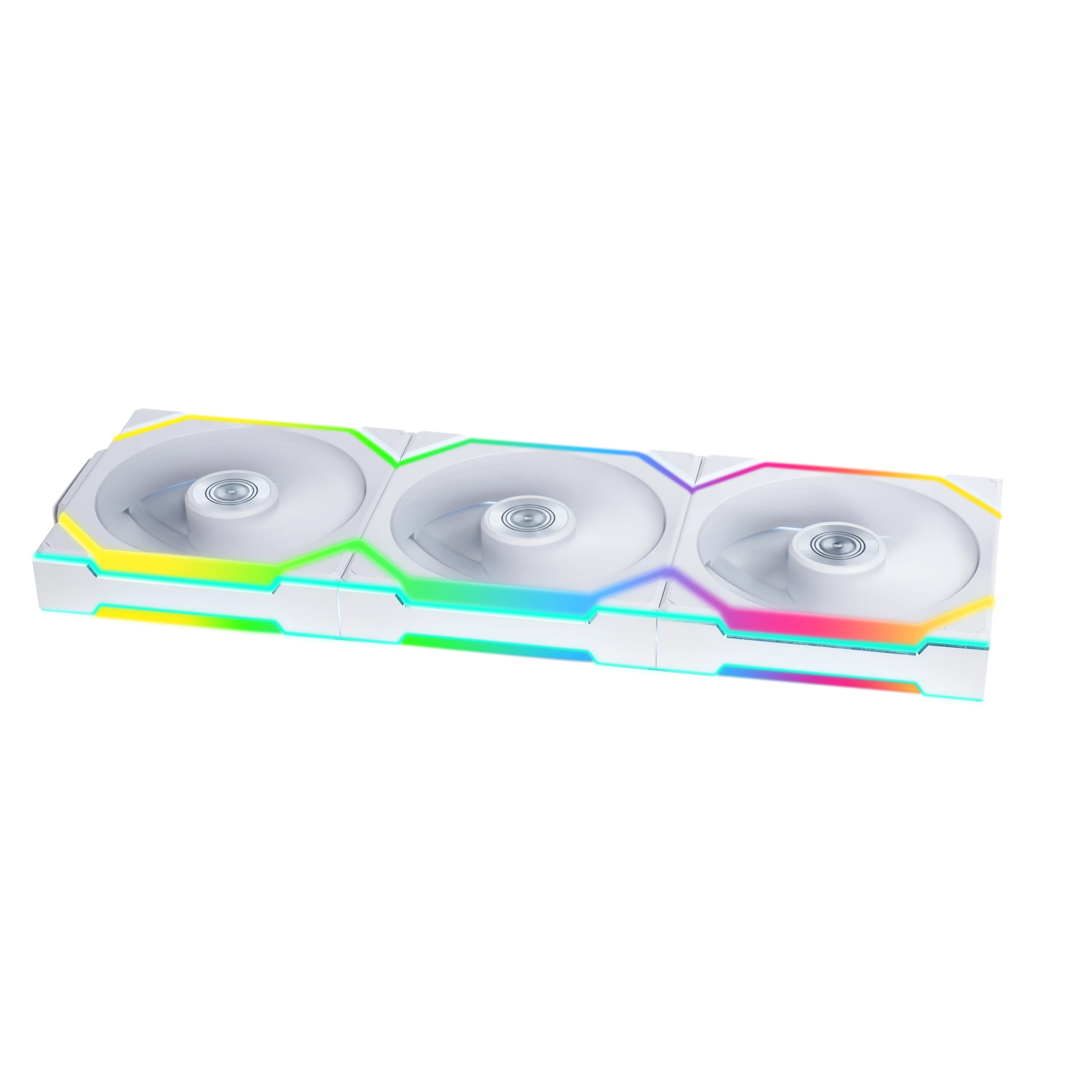 Lian-Li UNI FAN SL Wireless 120 حزمة ثلاثية ذات شفرة عكسية (أسود/أبيض)