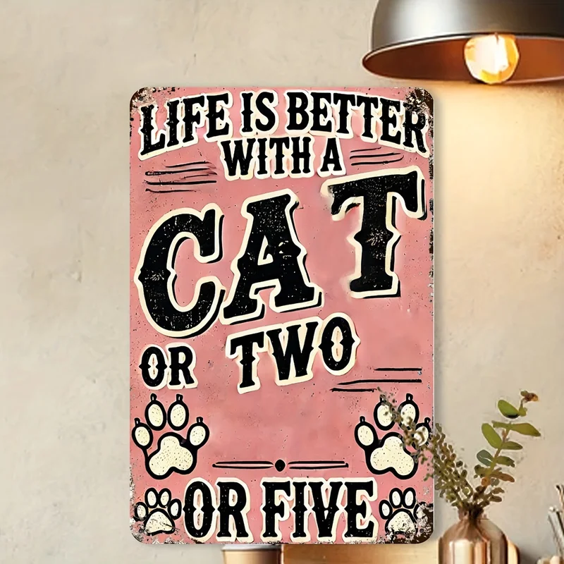 2D Flat Vintage Metal Tin Sign 