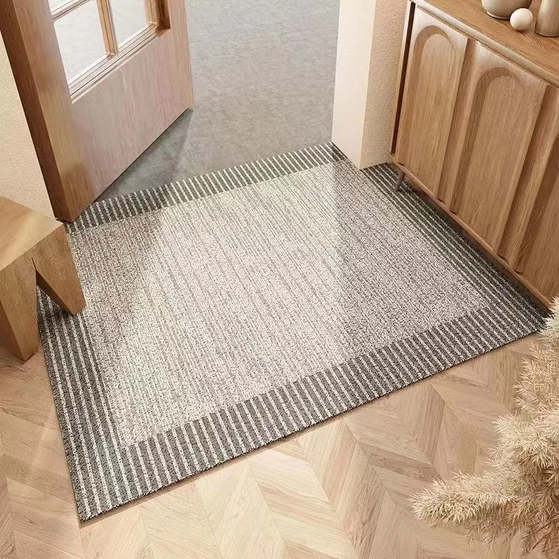 PVC Silk Loop Anti-slip Home Scrape Door Mats Living Room Bath Kitchen Hallway Entrance Rug Carpet Custom Freely Cutting Doormat