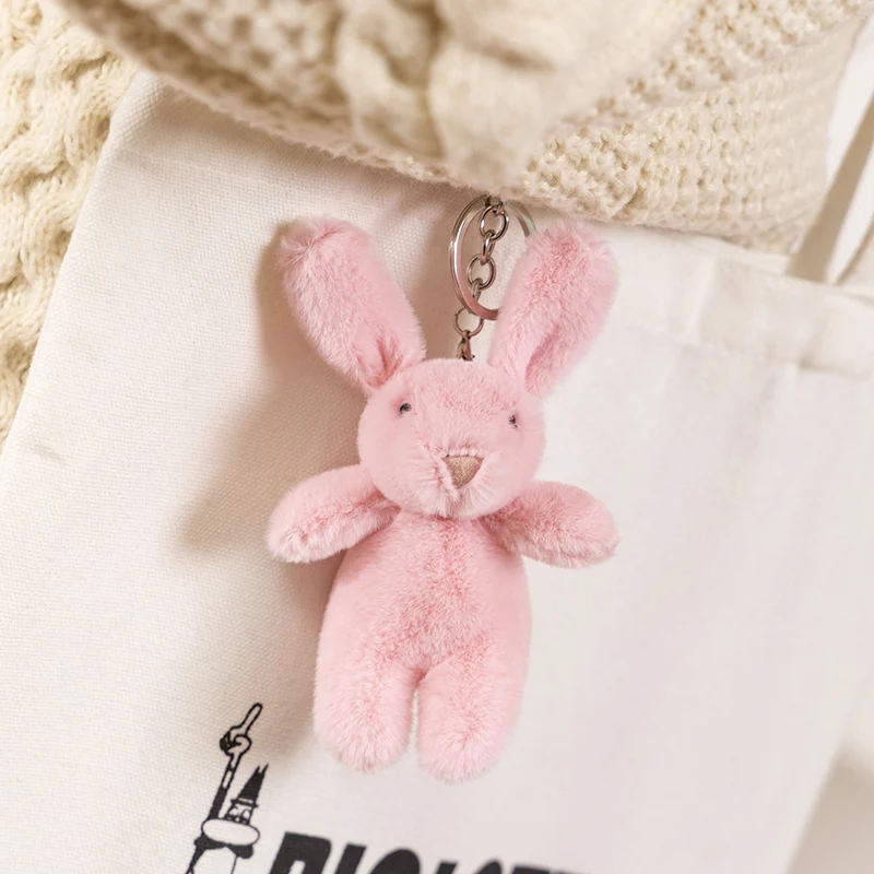 The creative design of the bunny plush toy pendant is soft, comfortable, soothing, and cute. It can be used as a gift