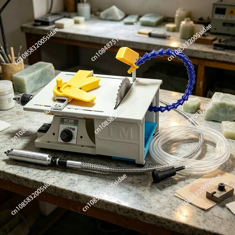 Multifunctional Jade Engraving Machine Table Mill Small Cutting Saw Woodworking Grinding Polishing Drilling Tool For DIY Crafts