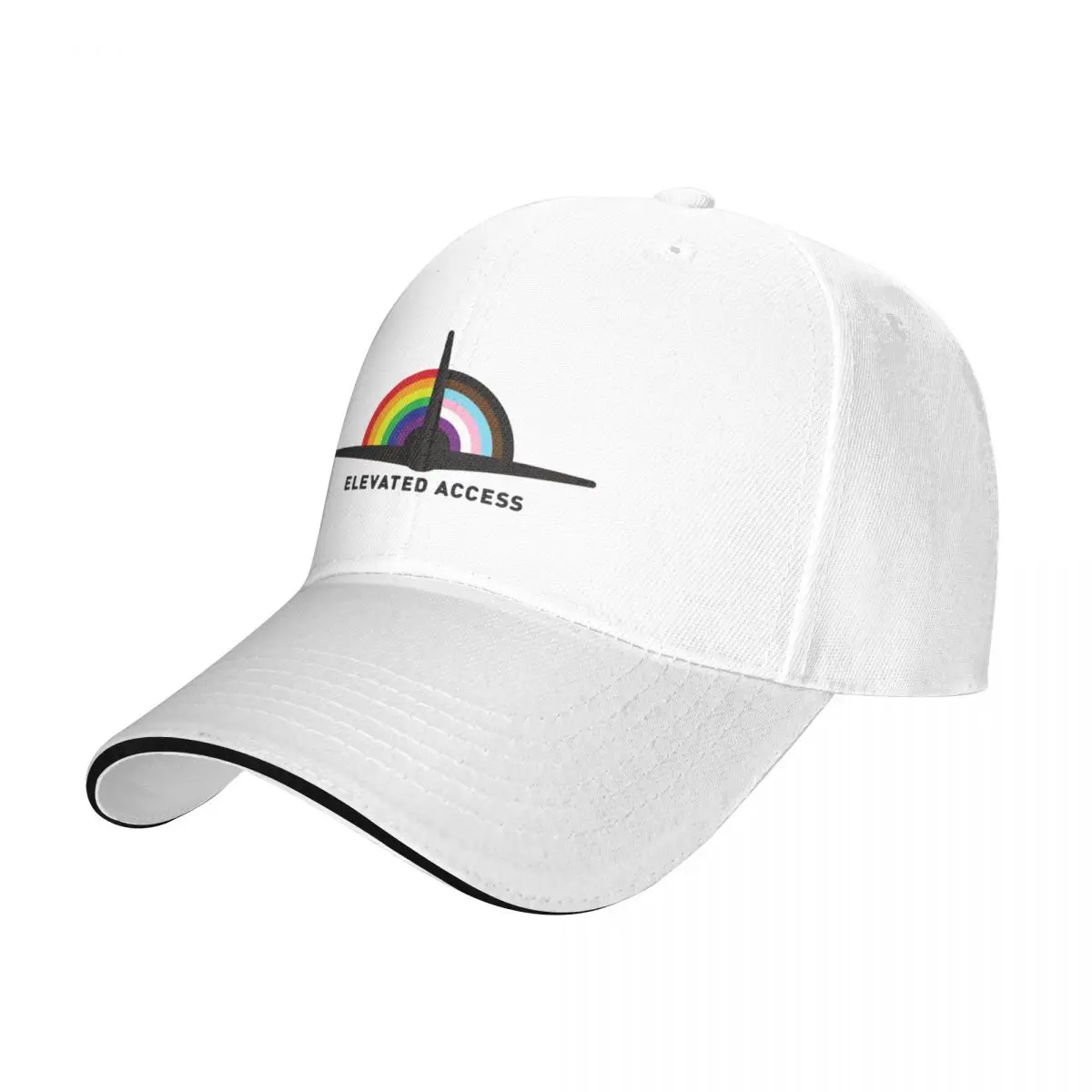 Elevated Access with Text Black Cap Baseball Cap trucker hats Women's golf wear Men's