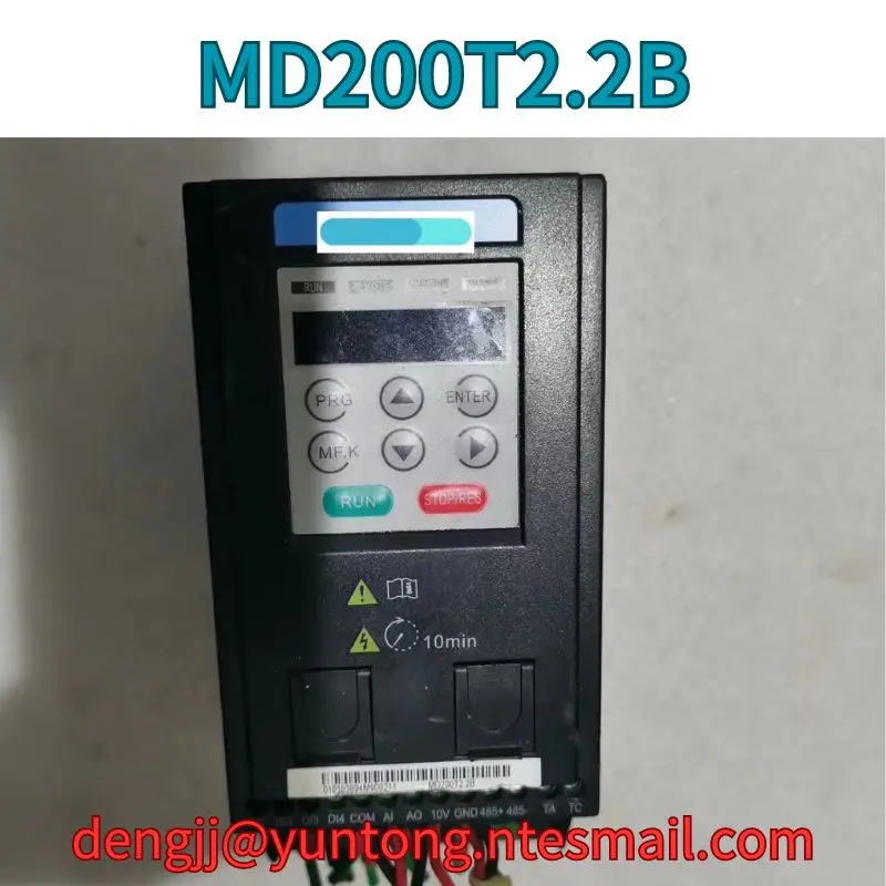 

Used Frequency converter MD200T2.2B 2.2KW test OK Fast Shipping