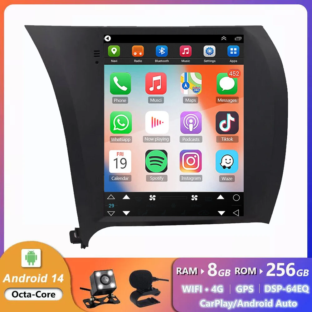 

9.7"Inch Android 14 Car Radio For KIA K3 CERATO FORTE 3 2013-2016 2017 Multimedia video player Carplay Android Auto DSP RDS