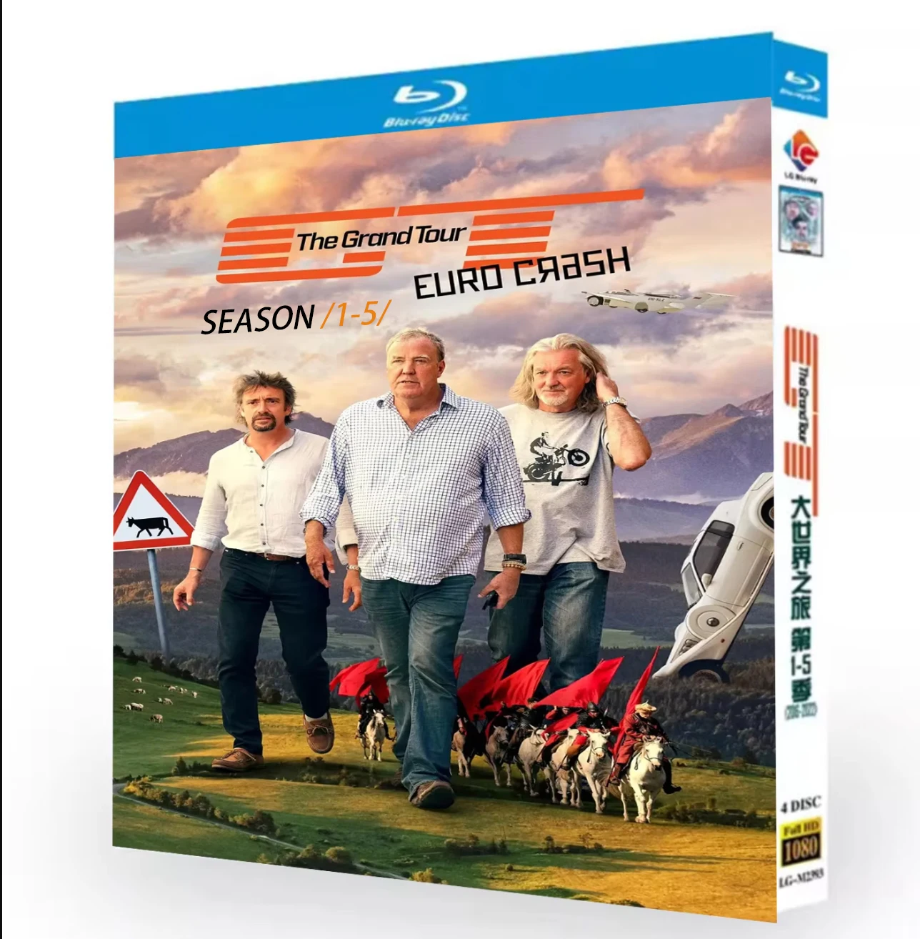 The Grand Tour Staffel 1-5 BD 4-Disc All Region Neues Box-Set Blu-ray Disc High Definition BD