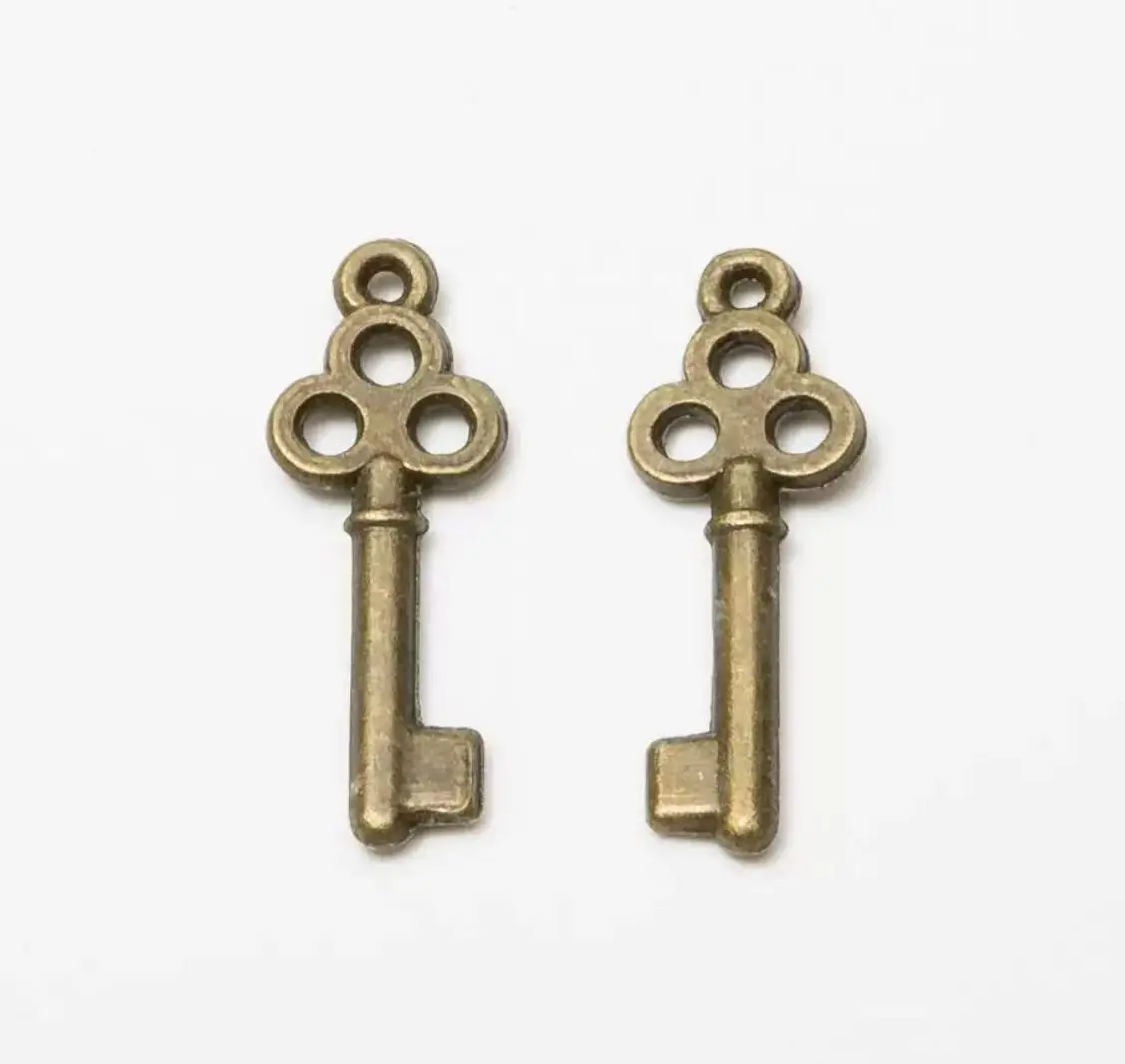 

40pcs 22*7mm Alloy metal key design pendants for handmade HWL2610 accessories DIY