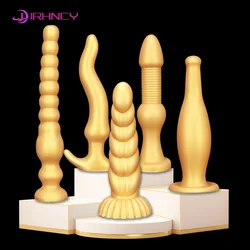 Long Anal Plug Liquid Silicone Butt Plugs 18+ Anal Toys for Men Prostate Massage Anal Dilation Adult Toys Soft But Plug Women