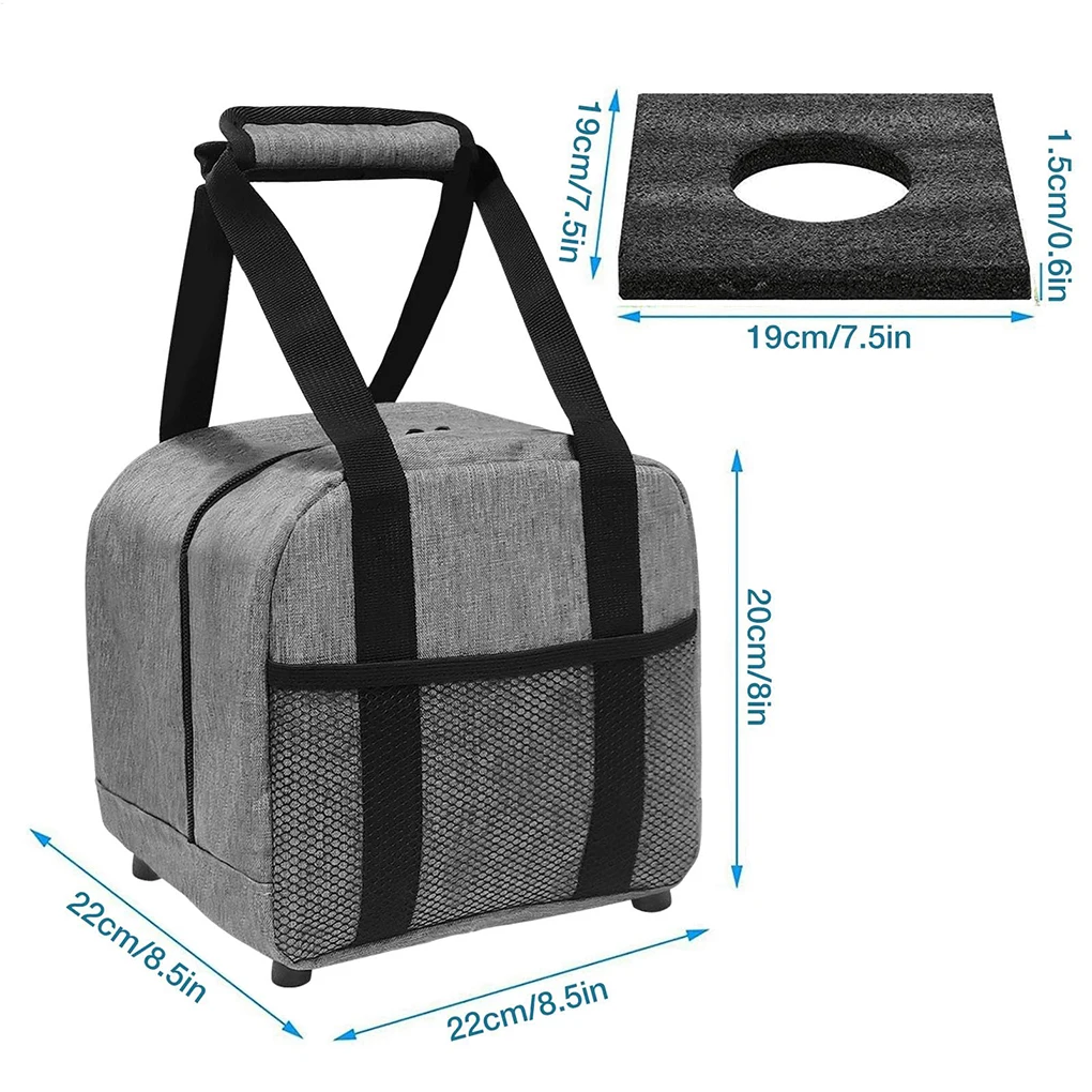 Borsa portatile per palla da bowling per borsa portatile da bowling con supporto imbottito in tessuto Oxford impermeabile a sfera singola