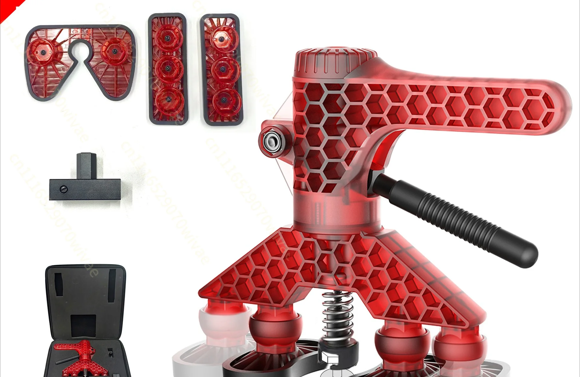 Flaw-free paint depression repair puller tool set