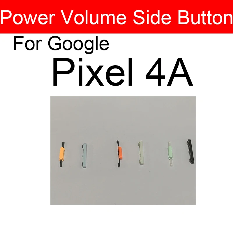 Power & Volume Side Button For Google Pixel 4 4A 4XL XL Power Volume Side Key Repair Parts