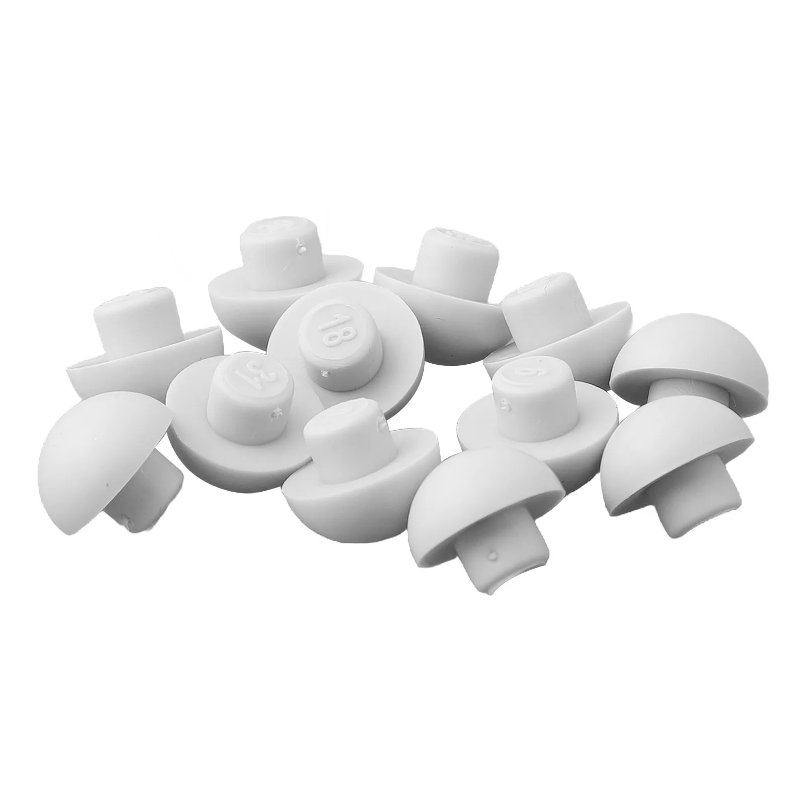 Toilet Cover Bumper Buffer 12x ABS+TPE Accessory Adapter Assembly Cushion Fitting Part Replacement New Practical