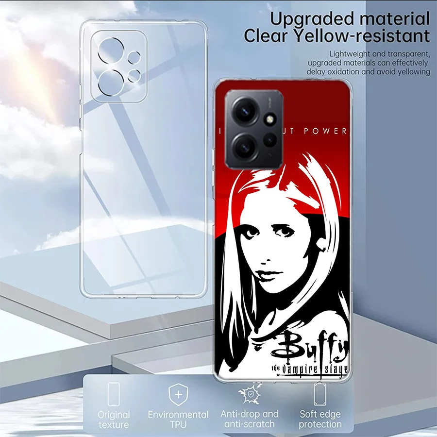 Buffy the Vampire Slayer Luxury Phone For Xiaomi Redmi Note 13 Pro 5G Plus 12 12C 10 10A 10C 9 9A 9C 9T 8 8A K60 K70 Pro 10X S2