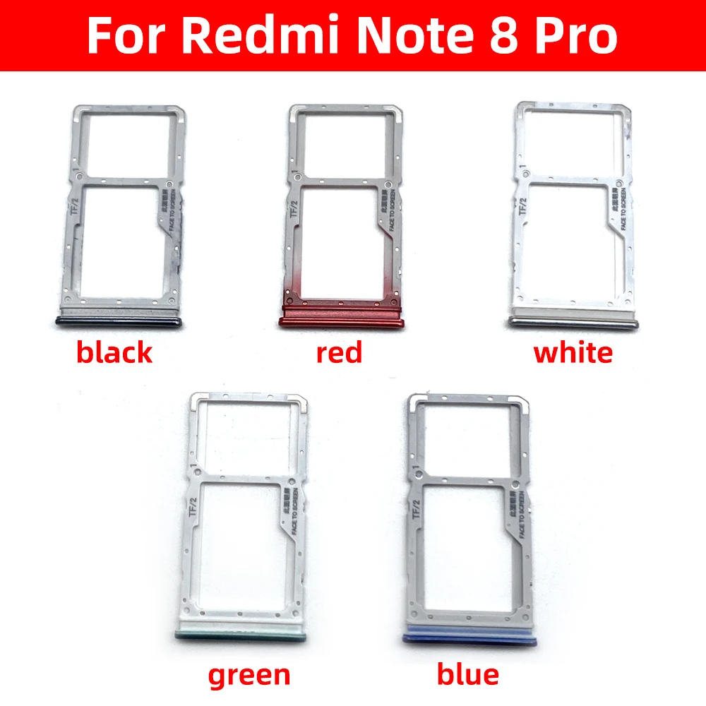 New For Xiaomi Redmi Note 8 Note8 Pro 8Pro SIM Card Tray Slot Holder Replacement Parts