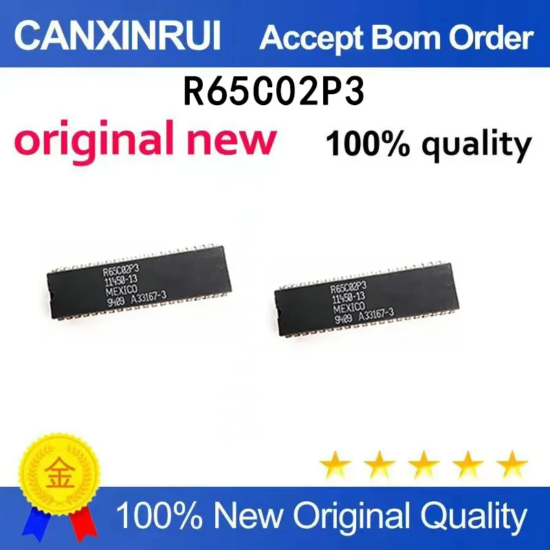 

(5-100 pieces)Brand new original R65C02P3 R65C02 DIP40 spot chip IC