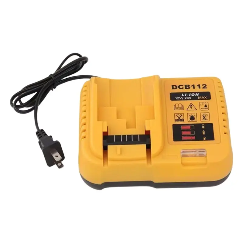 [B24B!】 For Battery DCB112 US Plug Fast Charging Dock Replacement For 10.8V/14.4V/18V Batteries Quick Charge