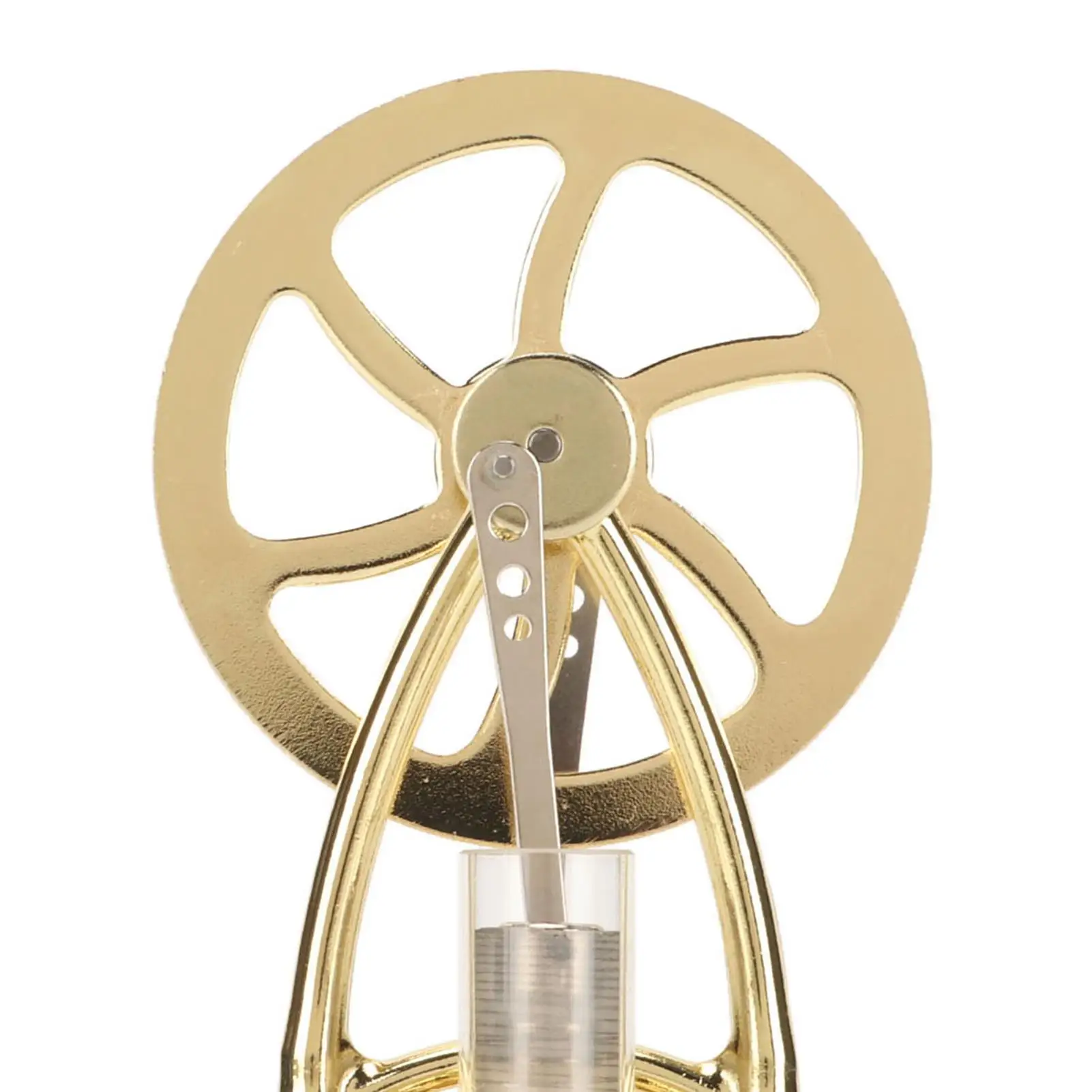 Gold Stirling Engine Motor Model - Low Noise, Easy Operation Science Experiment Toy for Educational Fun