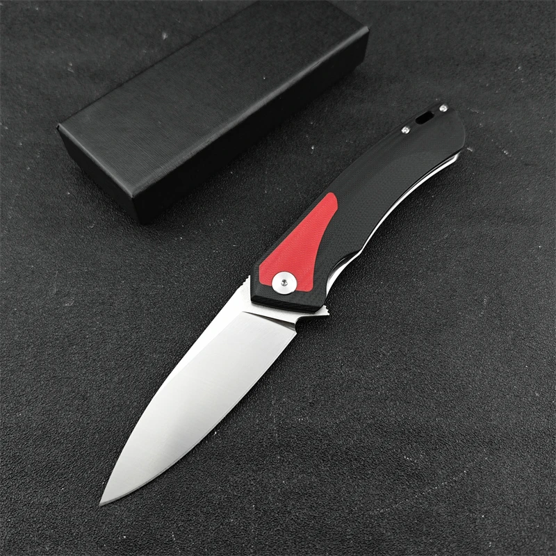 

New survival G10 handle camping high-quality D2 blade portable fishing EDC folding knife tool, rescue, cutting fruits