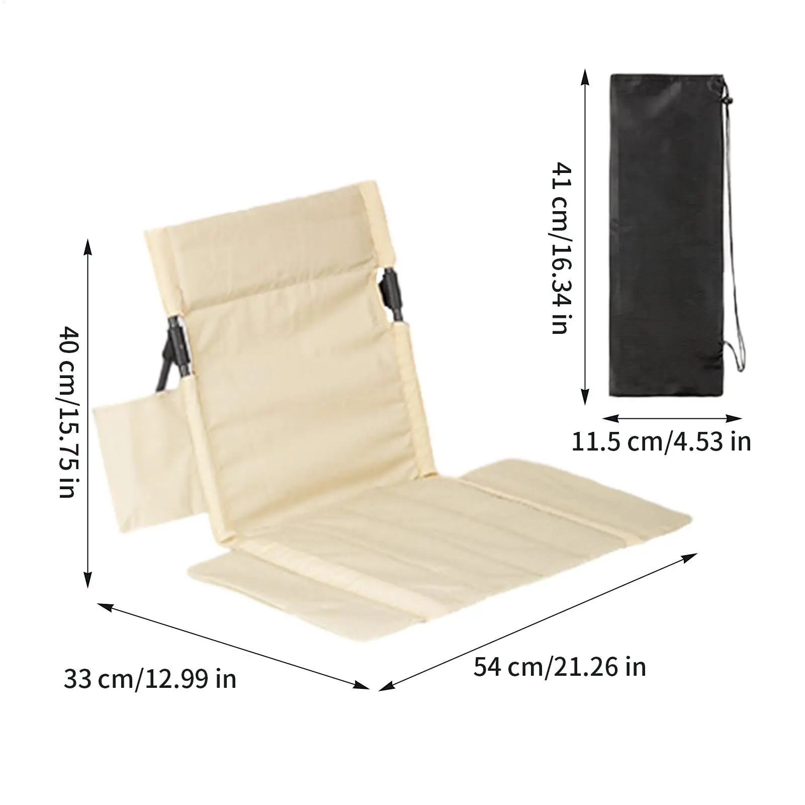 كراسي خارجية قابلة للطي ومحمولة للجلوس كرسي أرضي قابل للطي ملحقات التخييم لصيد الأسماك الخارجية والتنزه والسفر والشاطئ