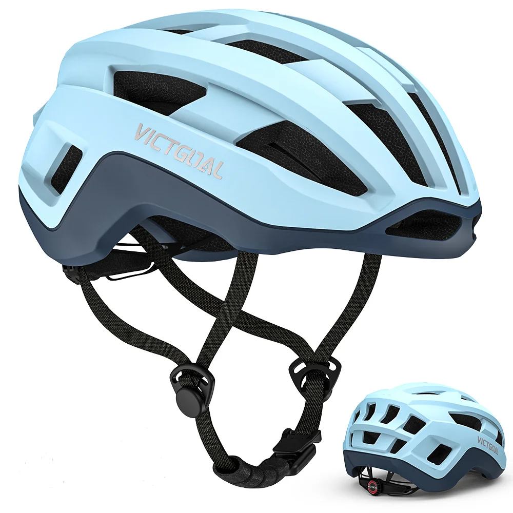 VICTGOAL Lightweight Road Bicycle Helmet for Men Women with Magnetic Chin Buckle Cycling Safety Scooter MTB Bike Helmets