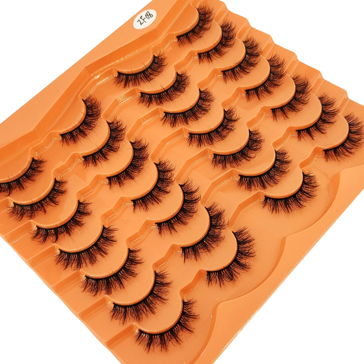 Novos 14 pares de maquiagem de cílios, cílios postiços de vison artificial 3D macios e fofos, cílios naturais