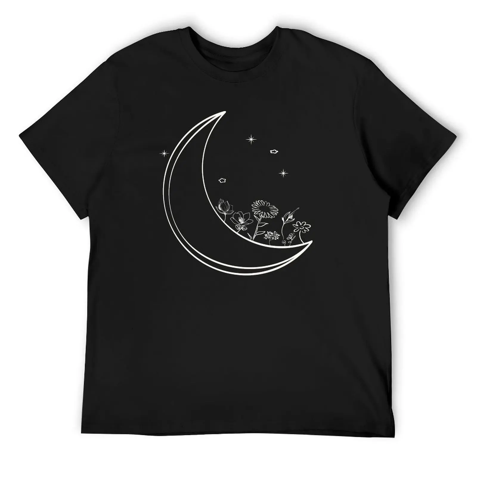 

Let Your Light Shine, Moon, Floral Woman, Moon Lover T-Shirt quick drying graphic tee shirt Blouse for a boy t shirts men